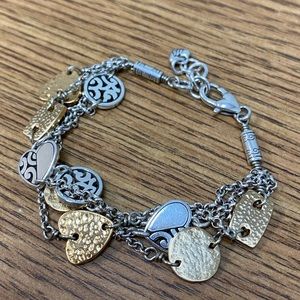 ⭐️SOLD⭐️Brighton Four Chain Two Toned Bracelet